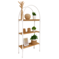 Arched Minimalist Wooden Shelf – Modern Home Décor Rack