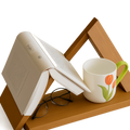Wooden Triangle Book Stand – Modern Minimal Reading Holder